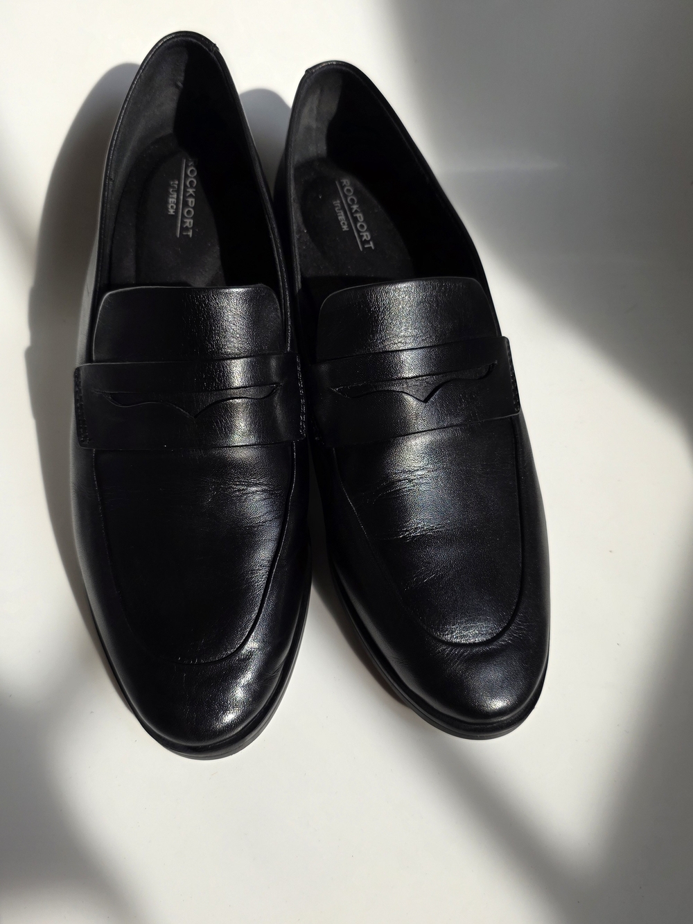 Rockport Women’s Black Leather Penny Loafers